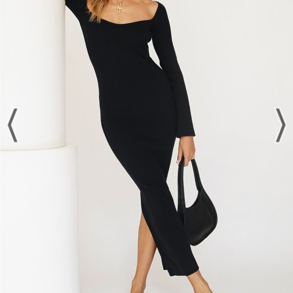 Verge Girl New Fashion ribbed knit midi dress - Picture 5 of 9
